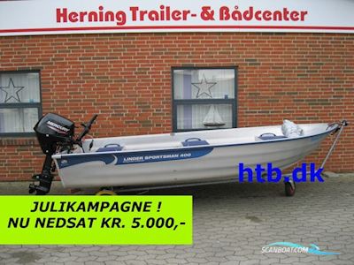 Linder 400 Sportsmann m/Mercury F20 hk Elh Efi 4-Takt - NU Nedsat KR. 5.000,- ! Småbåt 2024, Danmark