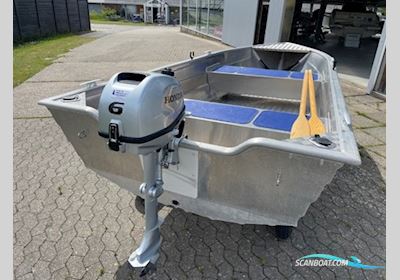 Smartliner 130 Alu Med Honda 6 hk Samt Jolle Vogn Småbåt 2024, Danmark