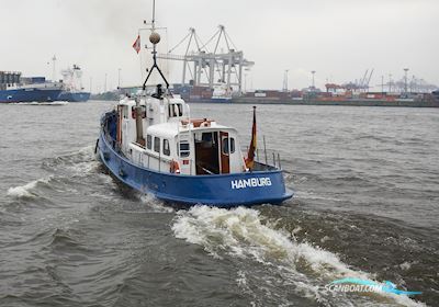 Polizeiboot Ottenstreuer Workship 1957, with Man 12 Zyl. V-Motor engine, Germany