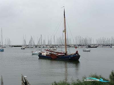 Tjalk Groninger woon-zeiltjalk Workship 1905, with Volvo Penta  engine, The Netherlands