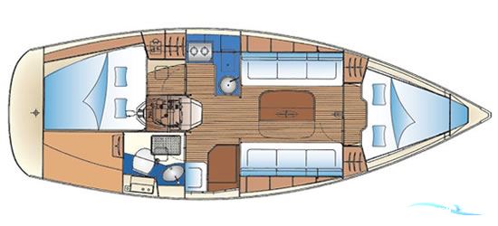 Bavaria 31 Cruiser Zeilboten 2000, met Volvo Penta  MD2020 motor, Denemarken
