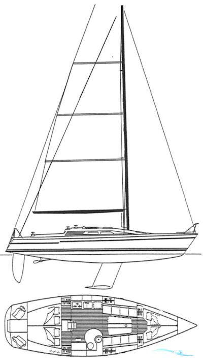 Dehler 36 Match Race Zeilboten 1991, met Yanmar 3GM20 motor, Duitsland