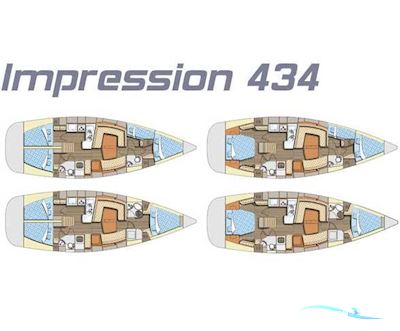 Elan Marine Impression 434 Zeilboten 2005, met Volvo D-55 motor, Griekenland