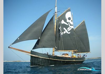 Gaffelschoner 2 Master Zeilboten 1912, met Volvo Penta motor, Spain