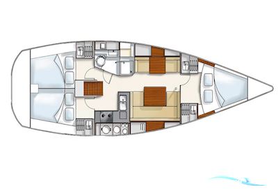Hanse 370e Zeilboten 2007, met Yanmar motor, Denemarken