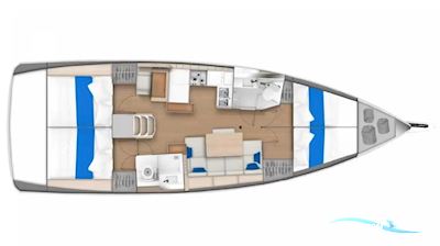 Jeanneau Sun Odyssey 440 Zeilboten 2019, met Yanmar motor, Geen landeninfo