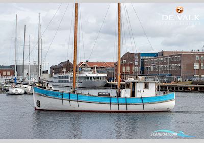 Noorse Zeilkotter Zeilboten 1945, met Daf motor, The Netherlands