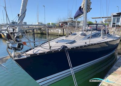 X-402, Meget Velholdt, Nedsat Til 575000,-. Solgt Zeilboten 1986, met Volvo Penta motor, Denemarken