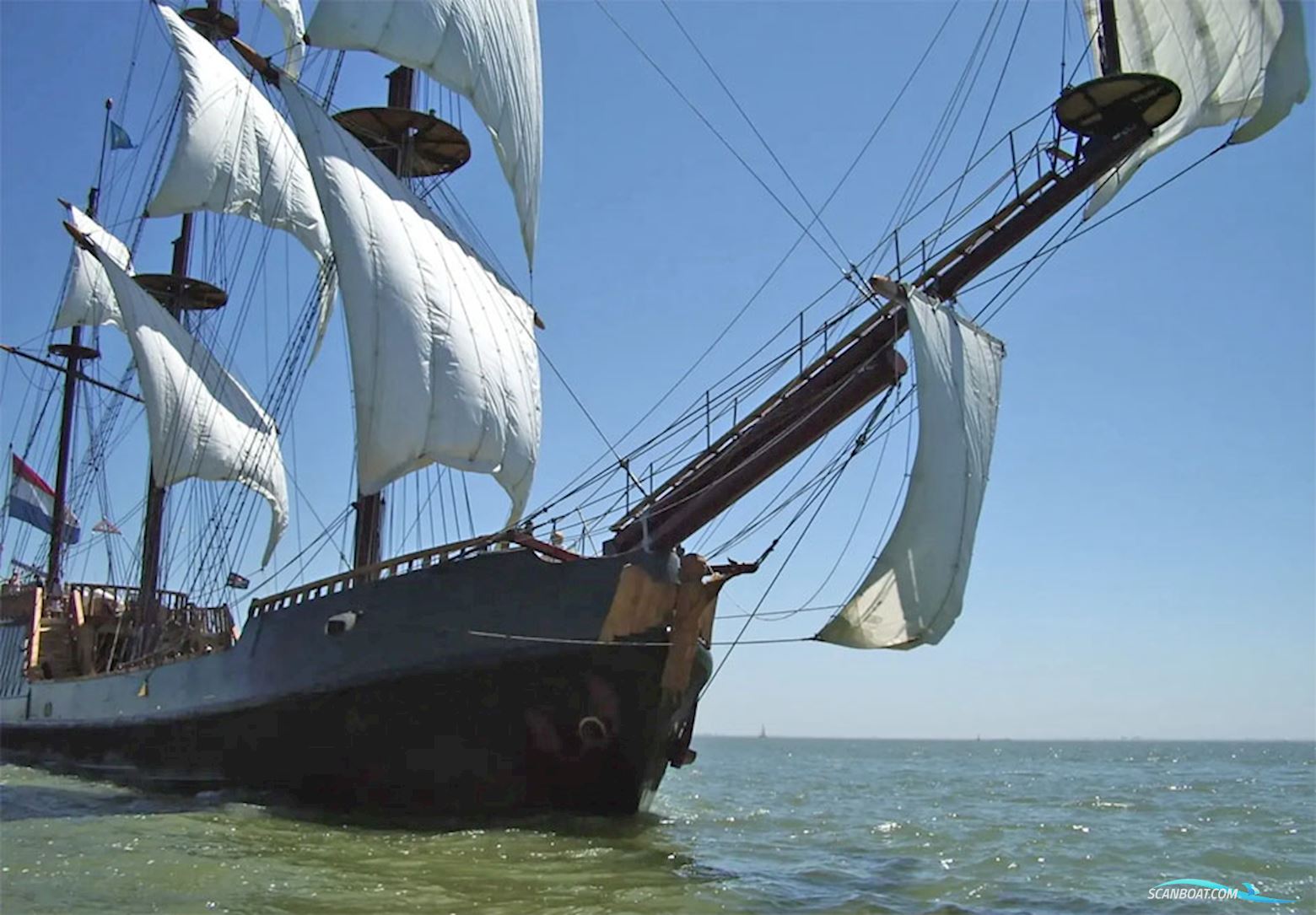 3 mast Charterschip / Evenementenboot 44 nachtgasten, 150 daggasten