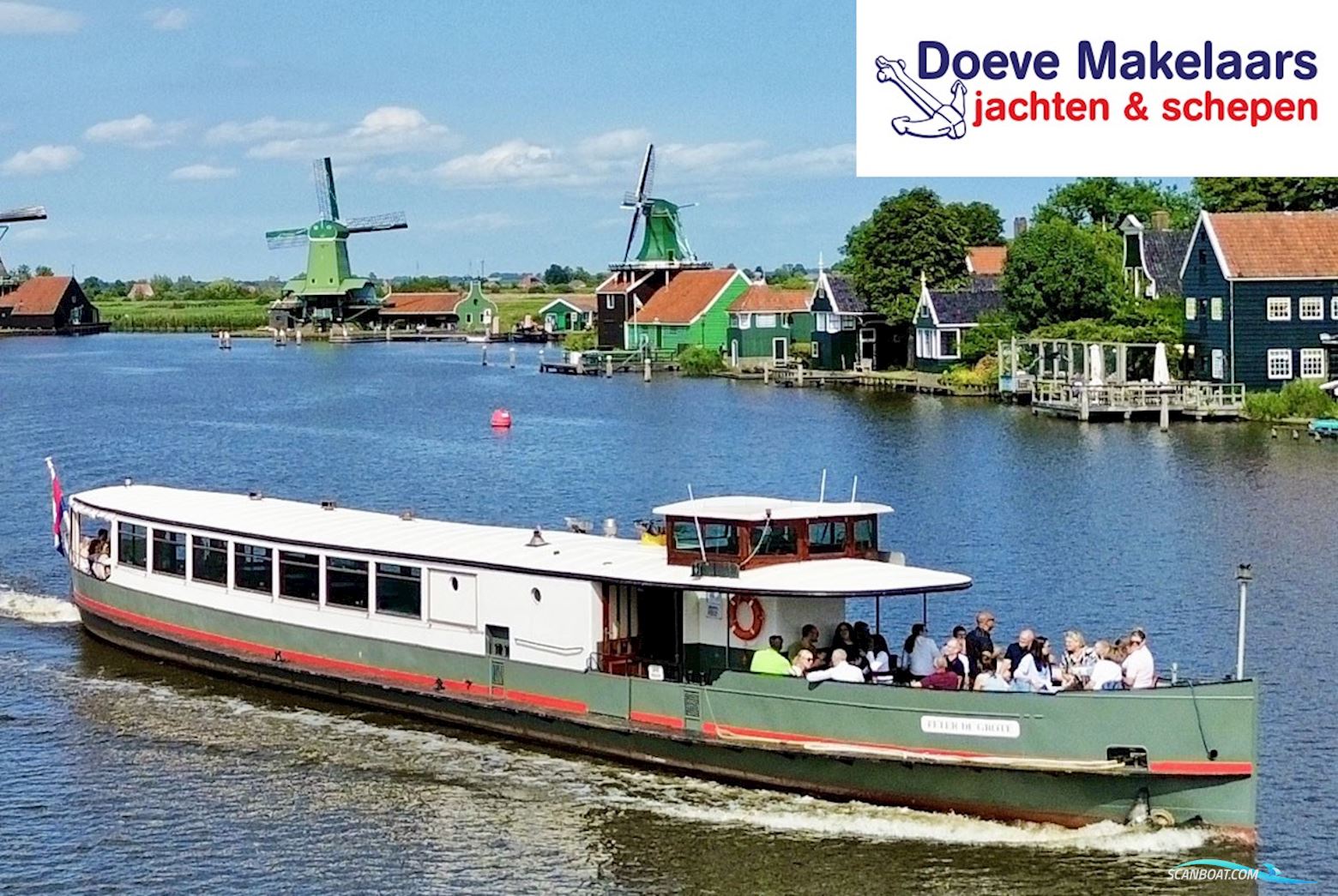 Historisch Passagiersschip 100 Passagiers Arbeitsboot 1938, mit Mwm<br />Rhs 618 S motor, Niederlande
