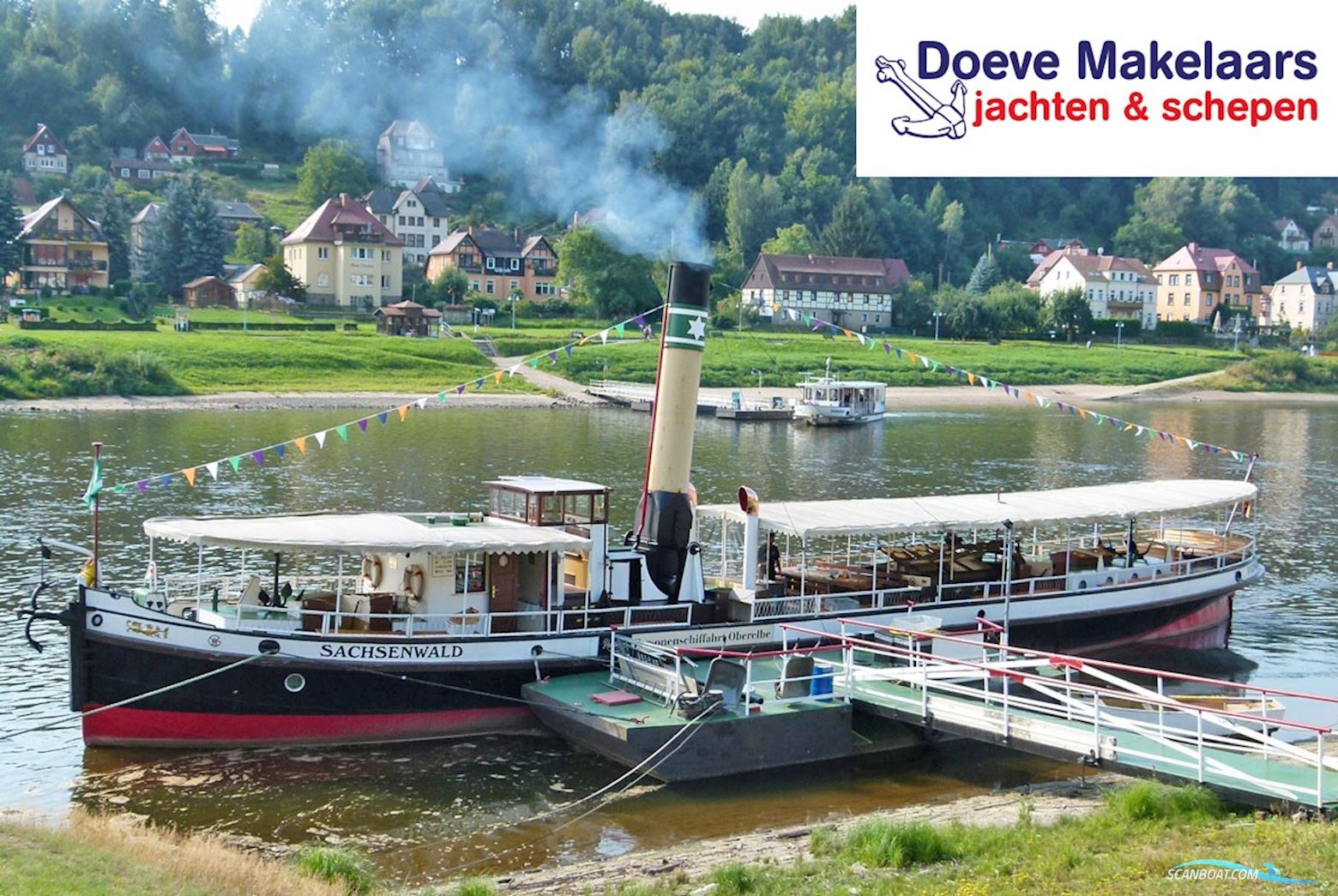 Stoom Dagpassagiersschip 60 pers  Arbeitsboot 1914, mit Dampfkesselbau Übigau/Dresden<br />stoom Gebr. Wiemann Machinenfabrik & Eissengiesserei, D-Brandenburg an der Havel motor, Niederlande