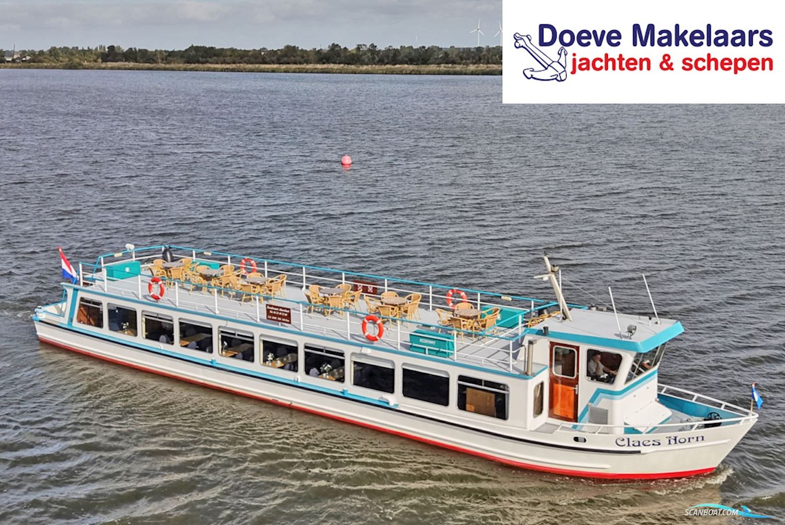 Hybride Rondvaartboot 140 Passagiers Arbejdsbåd 1980, med Sicmemotori<br />Sqcr 225M Diesel Elektrisch motor, Holland