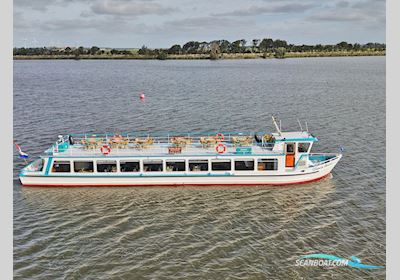 Hybride Rondvaartboot 140 Passagiers Arbejdsbåd 1980, med Sicmemotori<br />Sqcr 225M Diesel Elektrisch motor, Holland