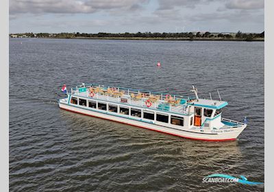 Hybride Rondvaartboot 140 Passagiers Arbejdsbåd 1980, med Sicmemotori<br />Sqcr 225M Diesel Elektrisch motor, Holland