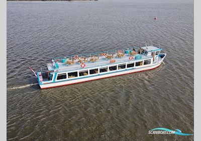 Hybride Rondvaartboot 140 Passagiers Arbejdsbåd 1980, med Sicmemotori<br />Sqcr 225M Diesel Elektrisch motor, Holland