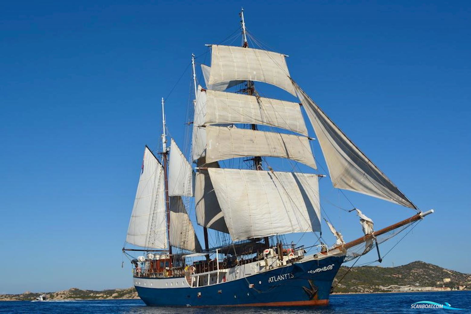 Schooner Three Mast Barquentine Arbejdsbåd 1906, med Doosan motor, Holland