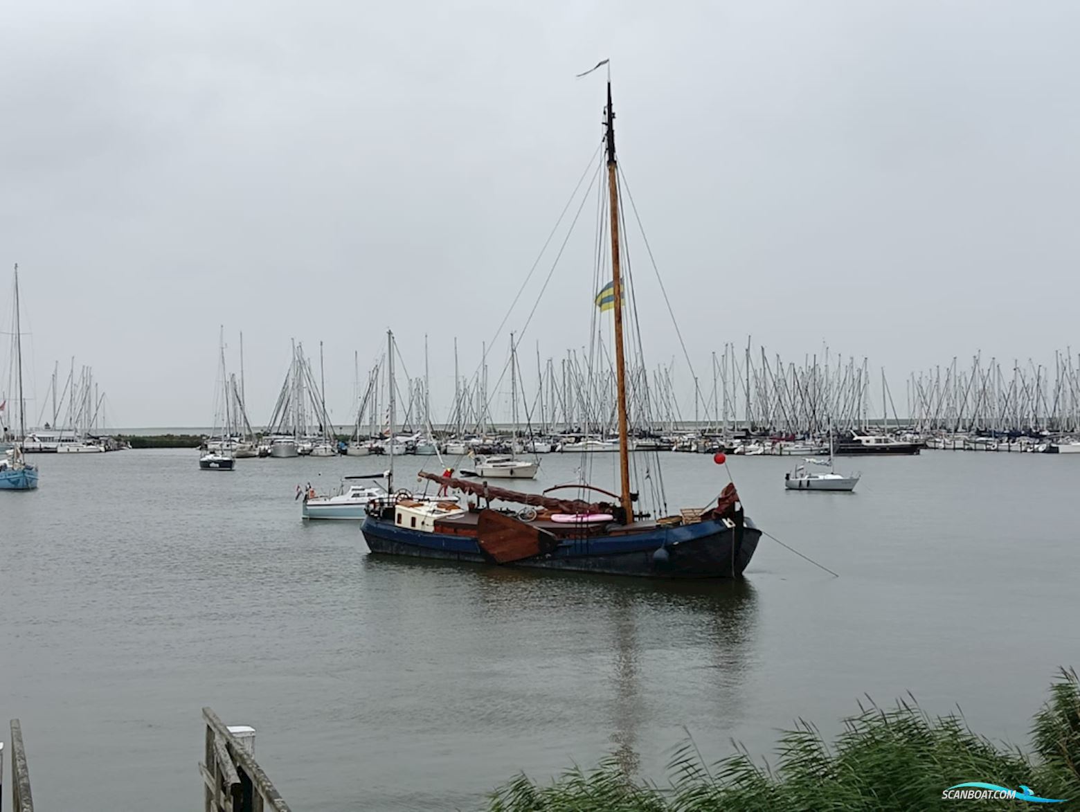 Tjalk Groninger woon-zeiltjalk