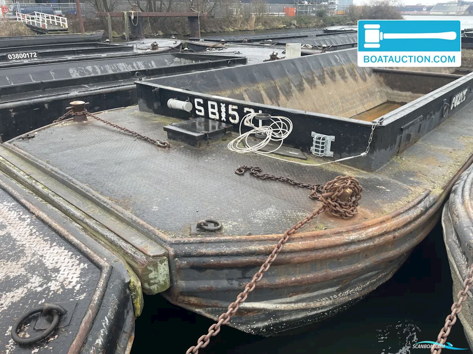 Vrachtduwbak SB521 Arbejdsbåd 1970, Holland