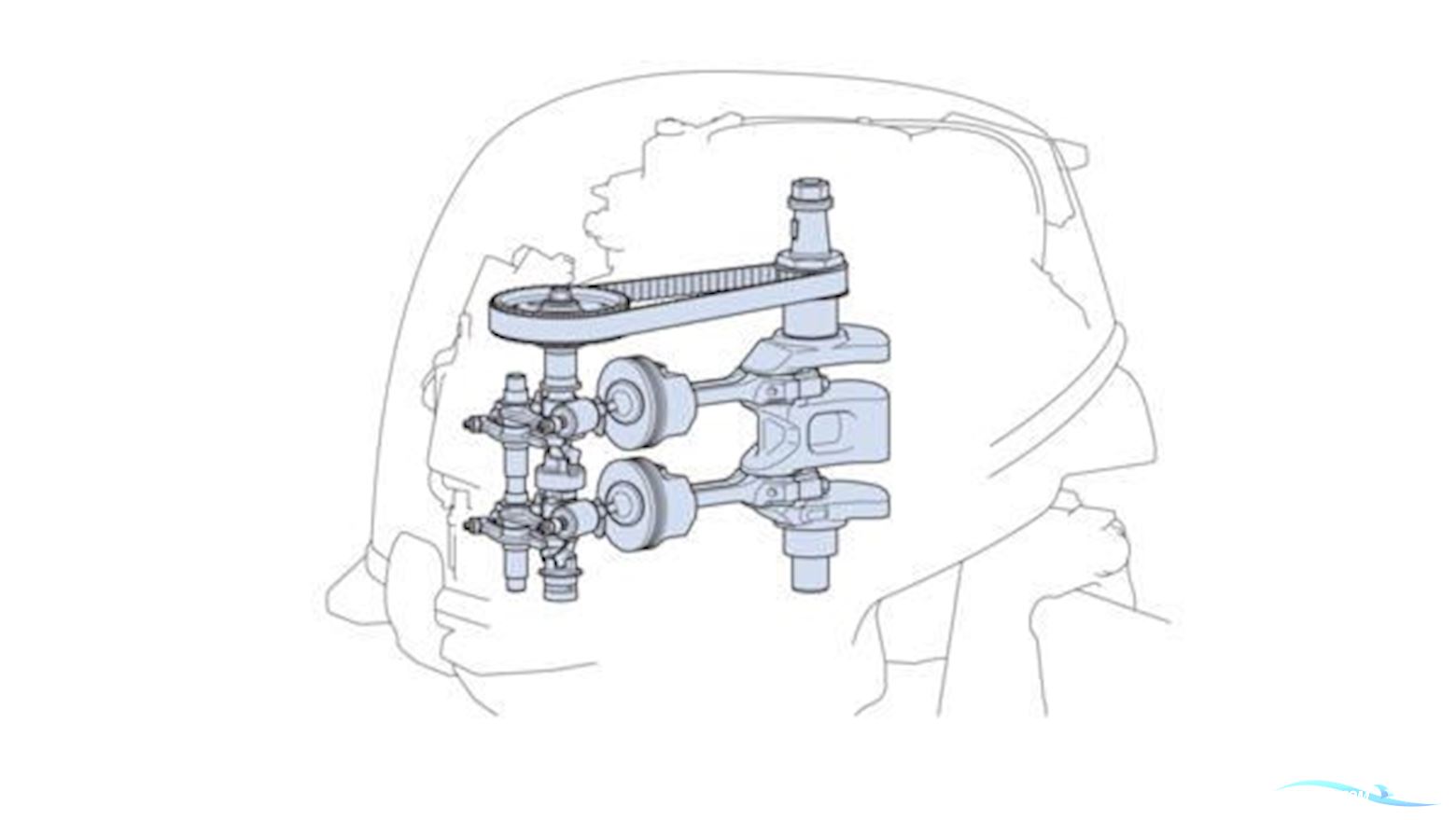 Yamaha 20 HK - Fjernbetjening, Elektrisk start, Power tilt