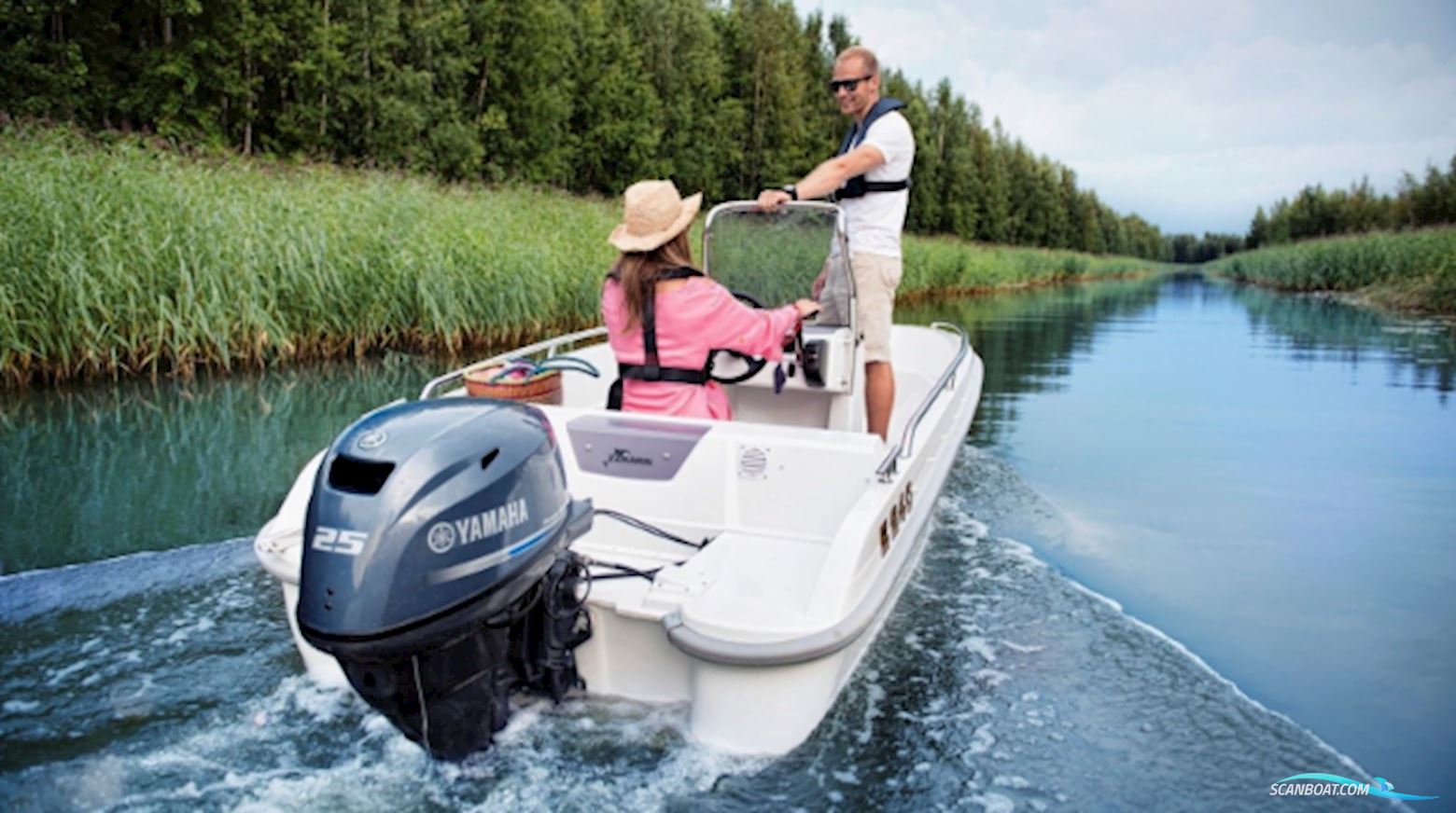 Yamaha 25 HK - Fjernbetjening, Elektrisk, Powertrim