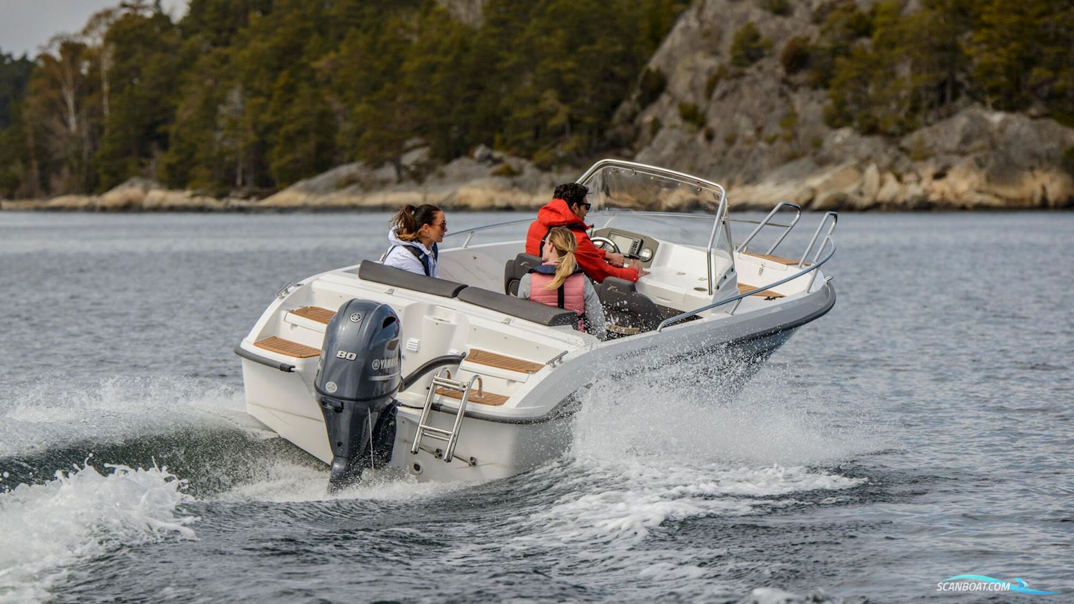 Yamaha 80 HK - Fjernbetjent, Elektronisk Start, Powertrim