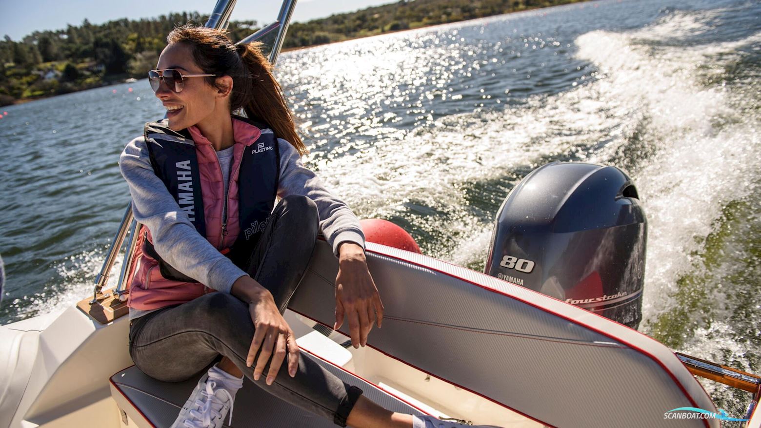 Yamaha 80 HK - Fjernbetjent, Elektronisk Start, Powertrim