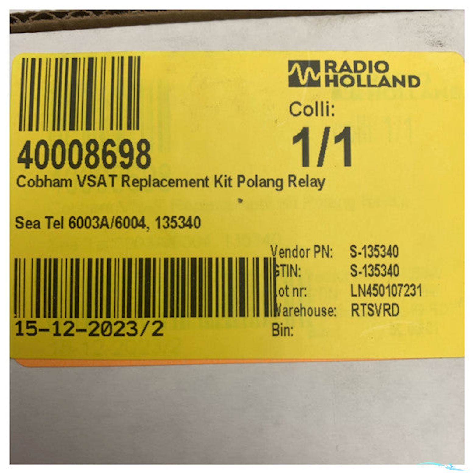 Cobham Sea Tel Vsat Relay Replacement Kit For 6003A/6004 Polang Relay