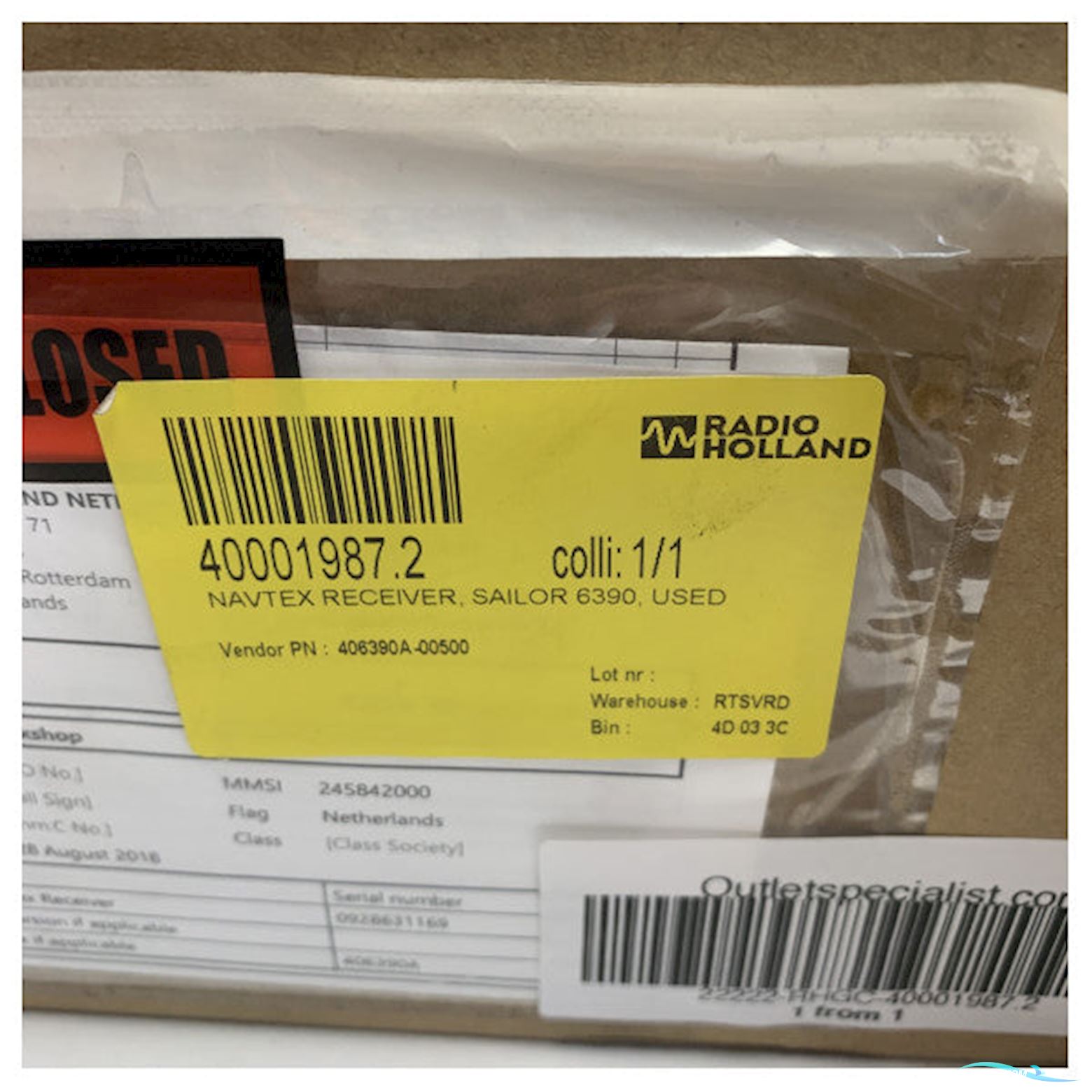 Cobham USED SAILOR 6390 Navtex Receiver - 406390A-00500