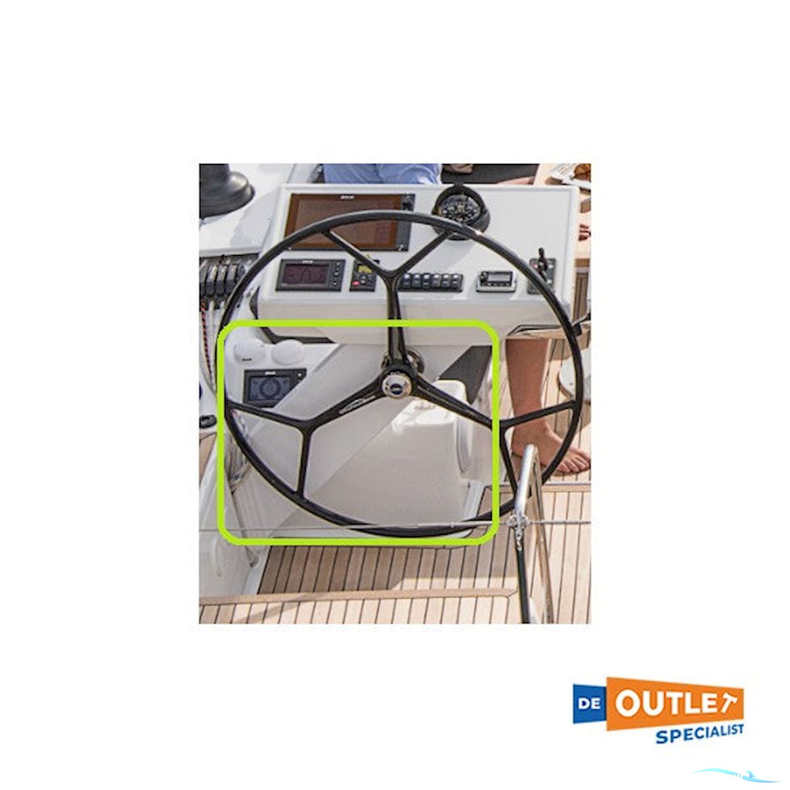 Hanse 588 aluminium stuurkolom bakboord wit type - TRS1119 Bådtilbehør 2025, Holland