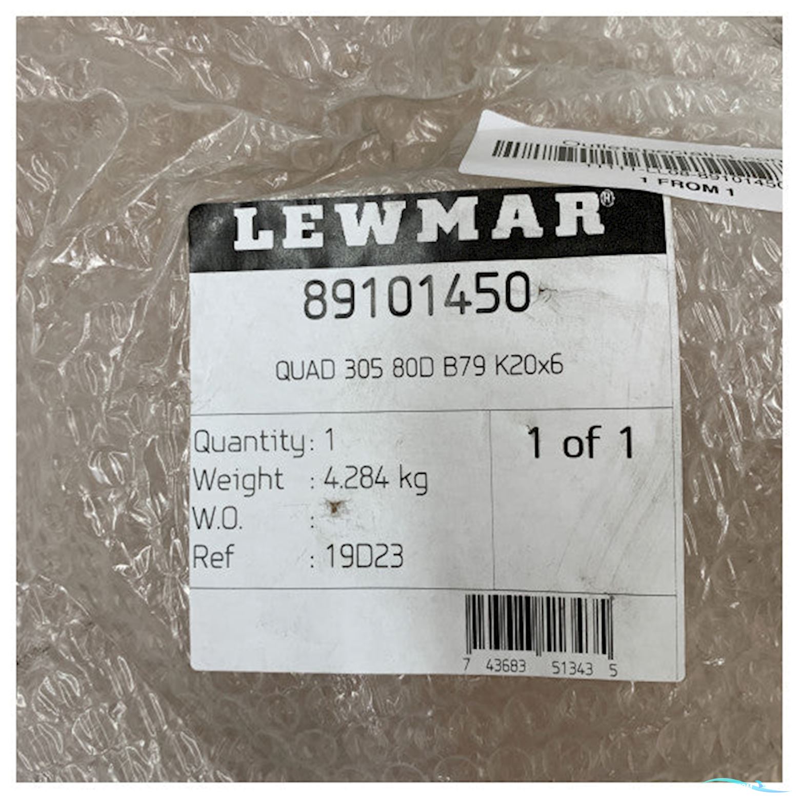 Lewmar 89101450 Quad 305 80D B79 K20X6