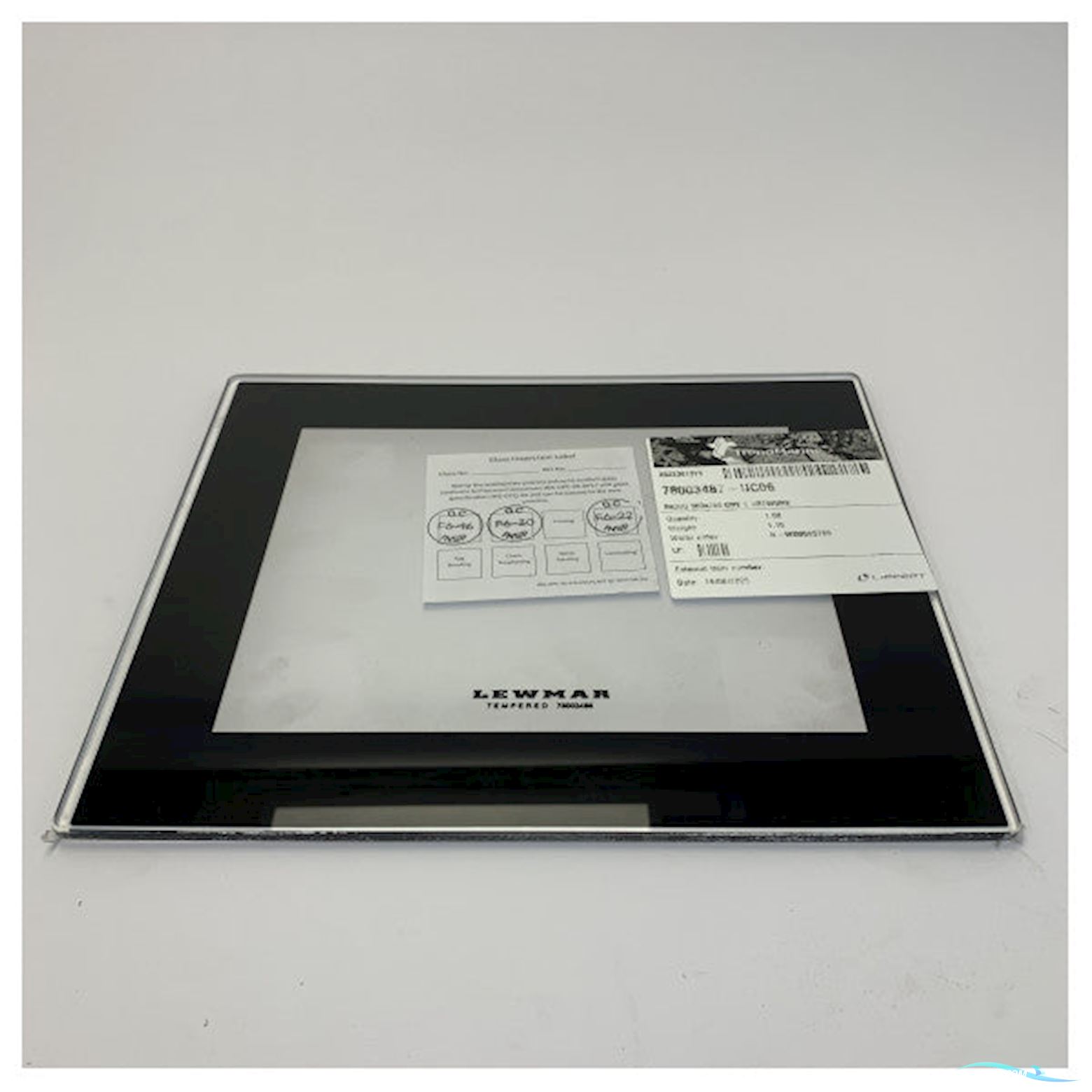 Lewmar DNR Mono Marine Glass Panel 300x250mm Gray Tint - 78003487