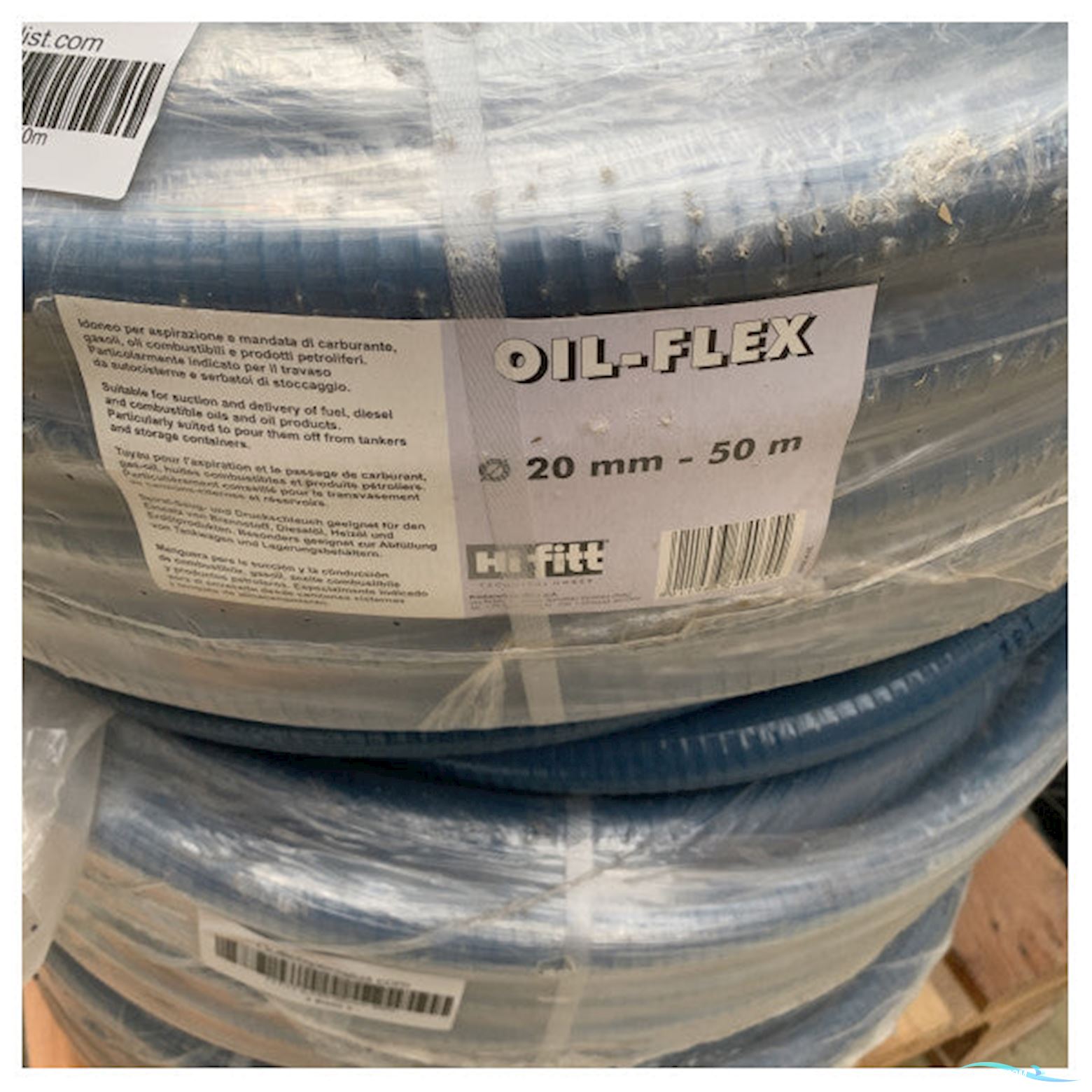 Onbekend Hi Fitt 20mm Flexible Oil-Resistant Fuel Hose 50m for Marine and Industrial Use