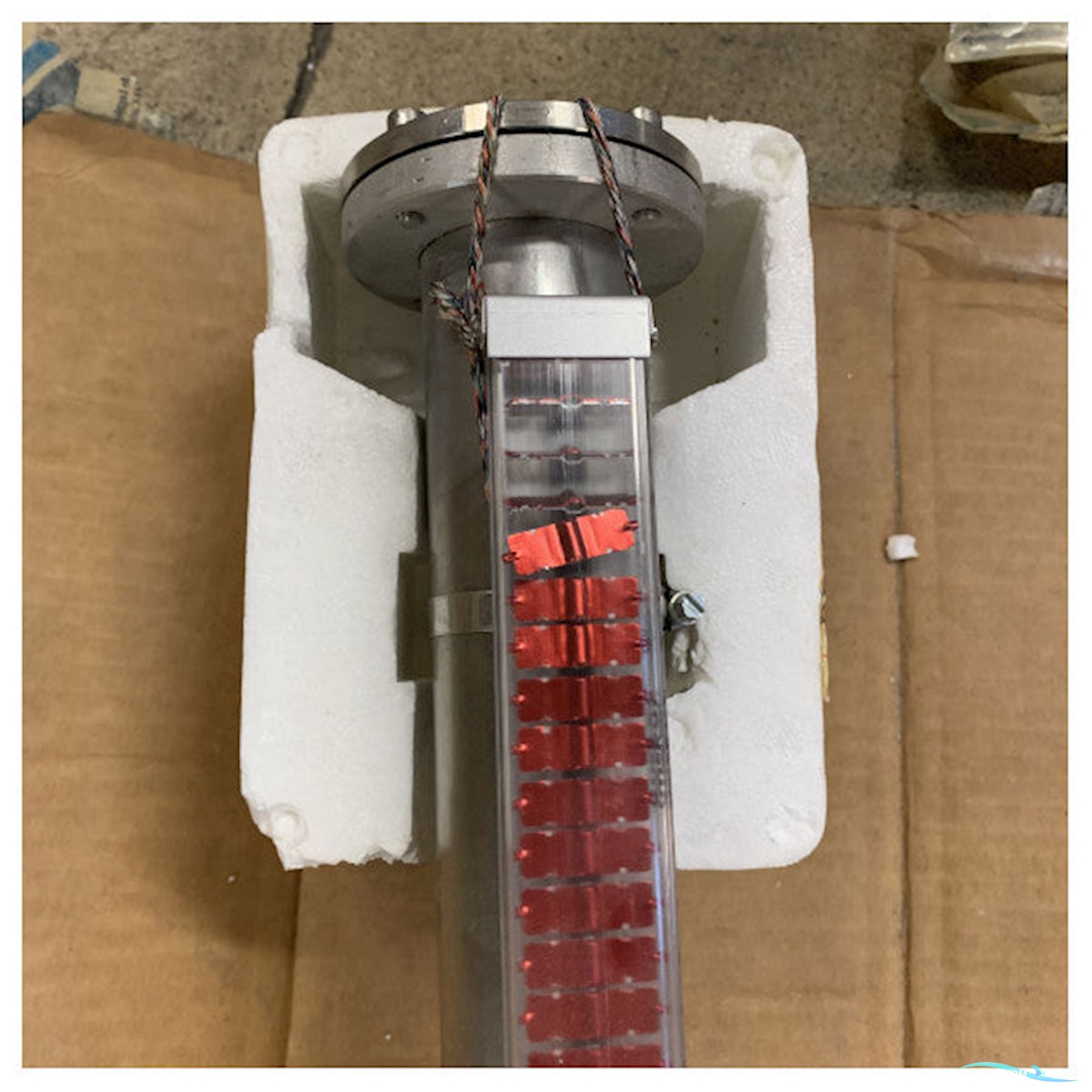 Onbekend Marine Grade VEKA Visual Floater 23024/PN16 Stainless Steel Level Indicator for Tanks and Pipelines