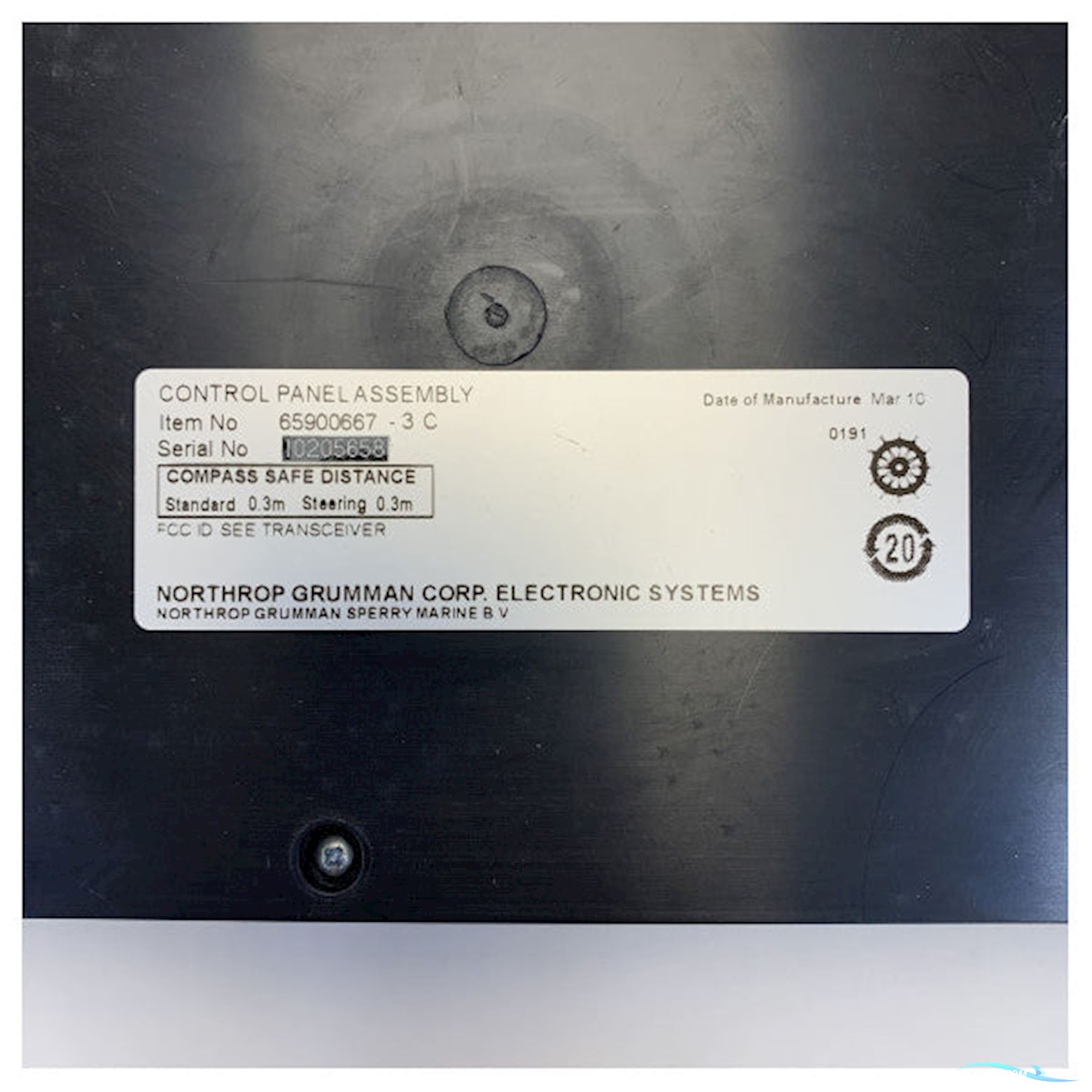 Onbekend Northrop Sperry Radar Control Panel for X-Band and S-Band Systems - 65903KG-3