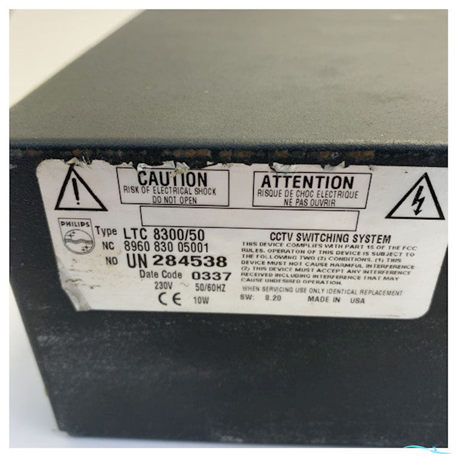 Philips Allegiant LTC-8300-50 Video Matrix Switcher Security System - Used