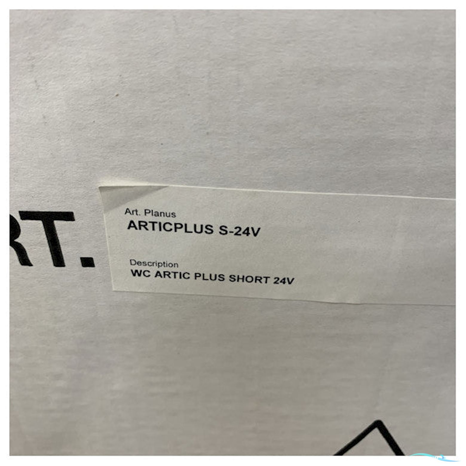 Planus Artic Plus Short Marine Electric Toilet 24V Short