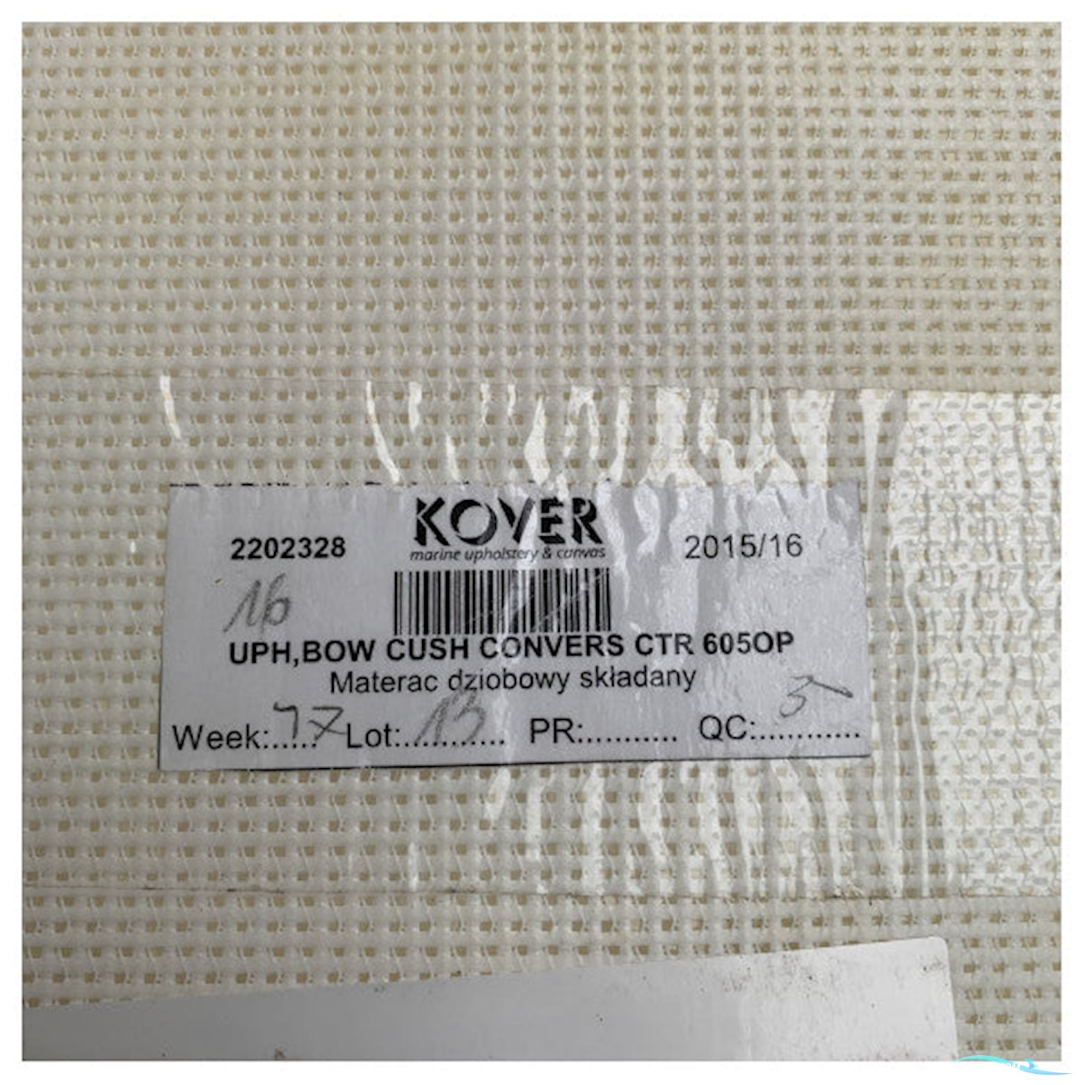 Quicksilver 605 Activ Bow Sundeck Conversion Cushion White - 2202328