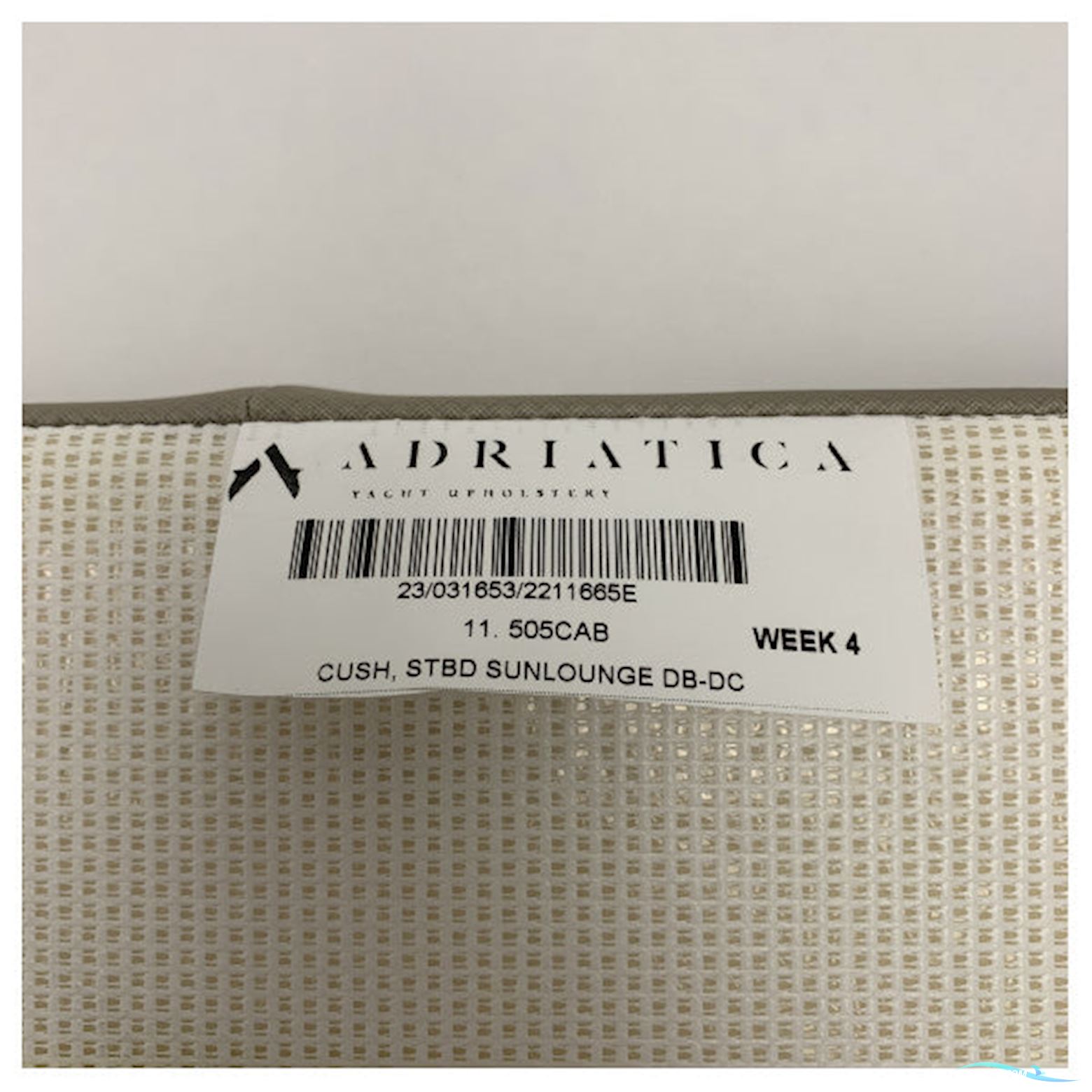 Quicksilver Activ 505 Cabin Starboard Side Sunlounge Cushion Grey - 2211665E