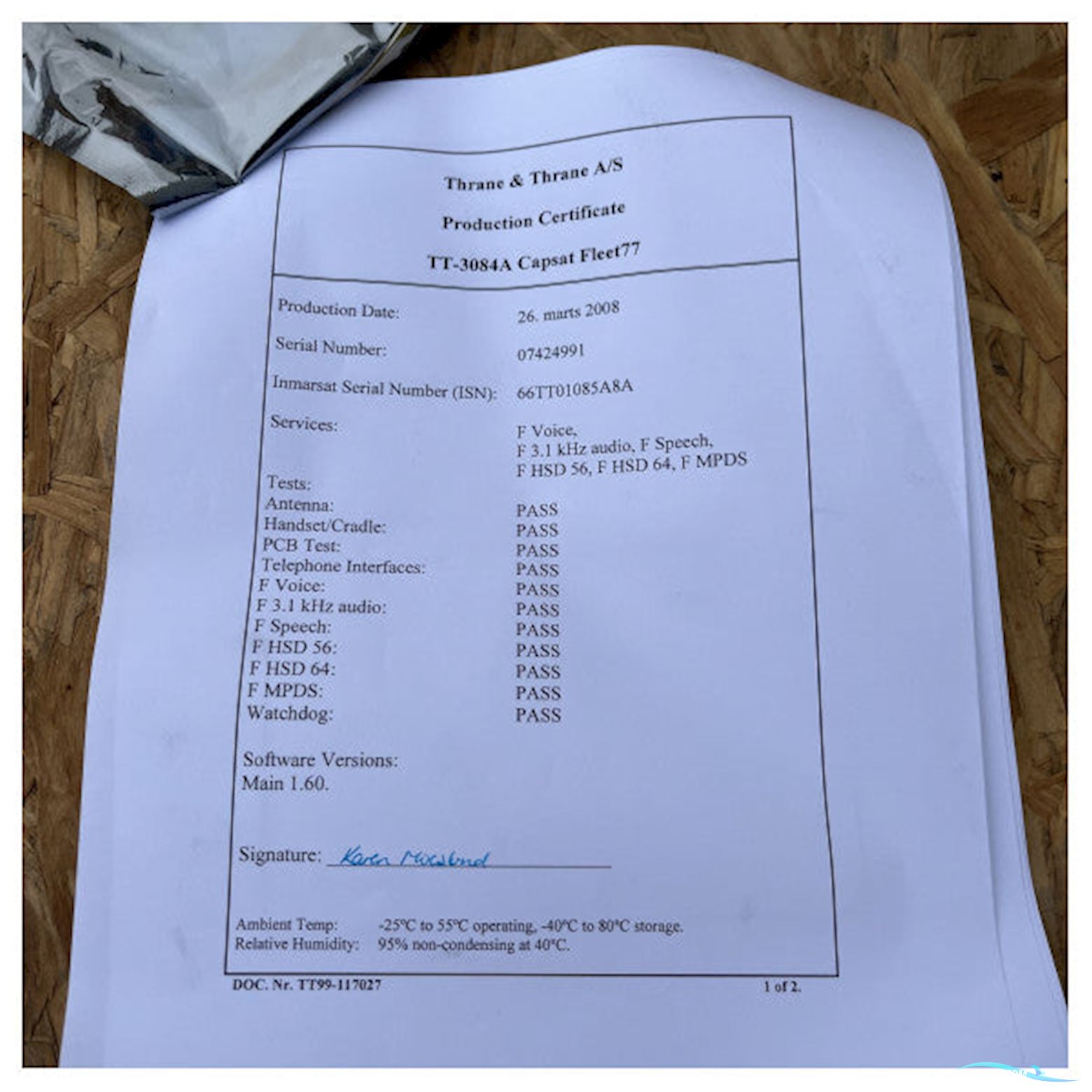 Sailor Fleet 77 satellite communication system - TT-3038C