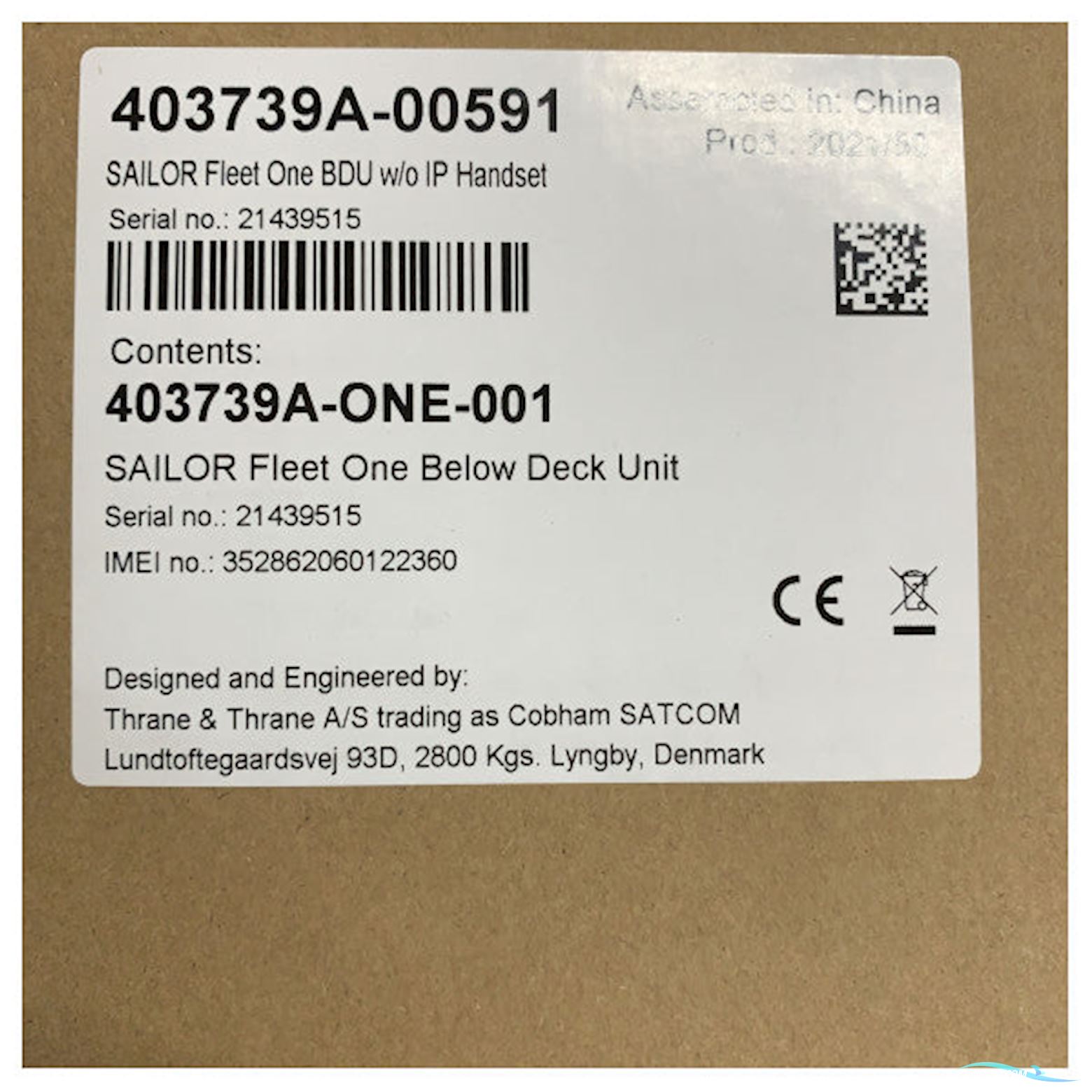 Sailor Fleet One Marine Satellite Communication System