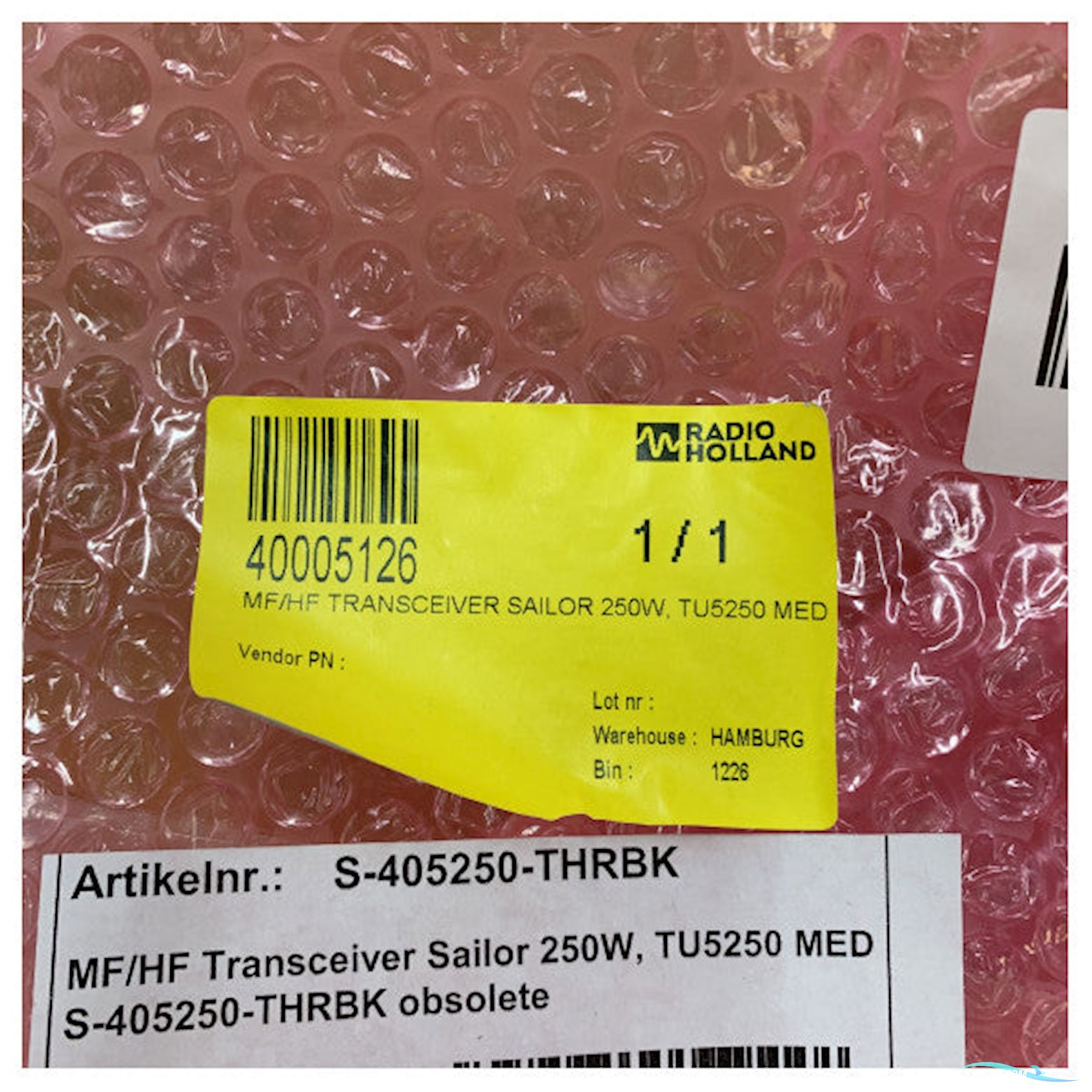 Sailor TU5250 Series 5000 MF/HF Marine Transceiver 250W