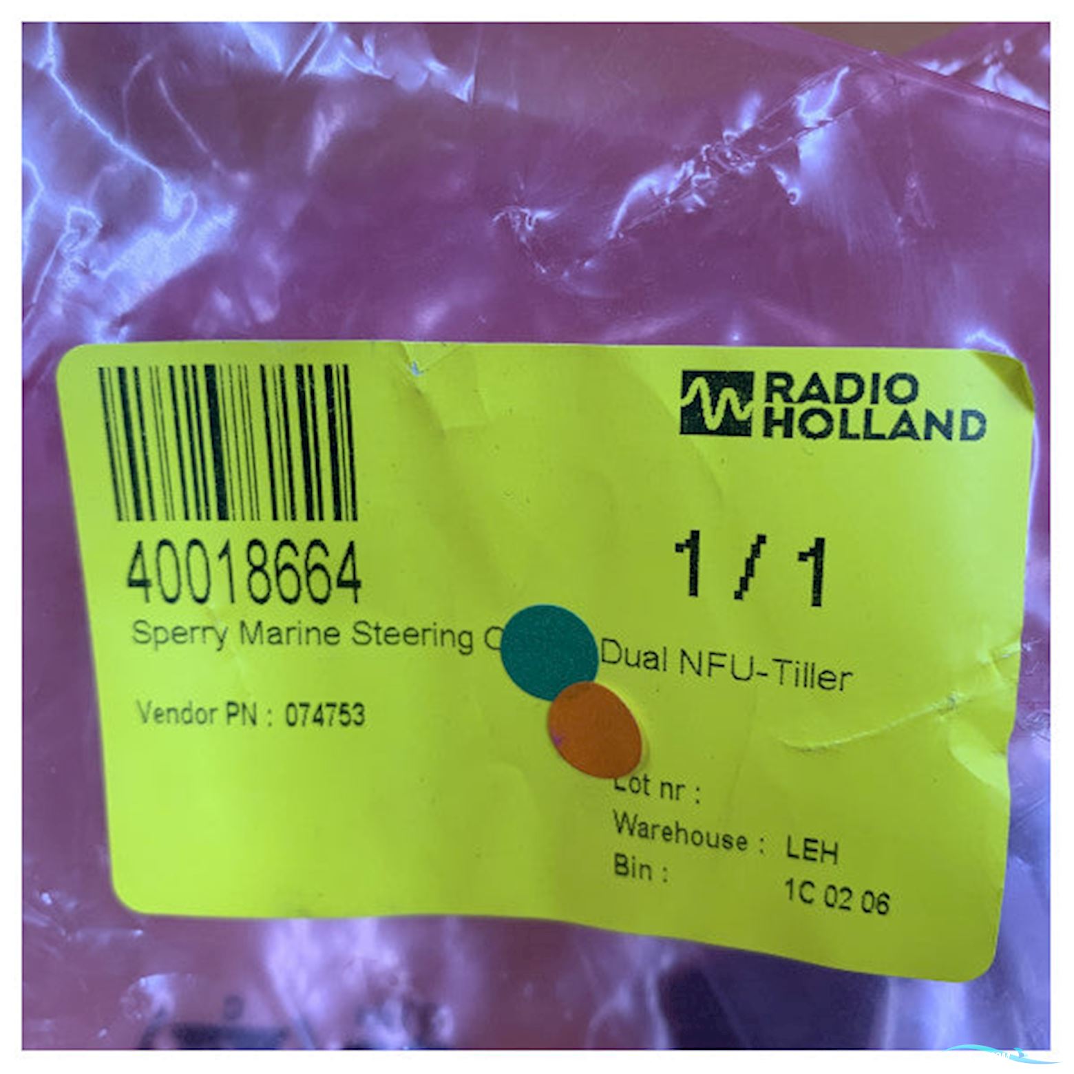 Sperry Marine 4930-BA Steering Dual Nfu Tiller Unit