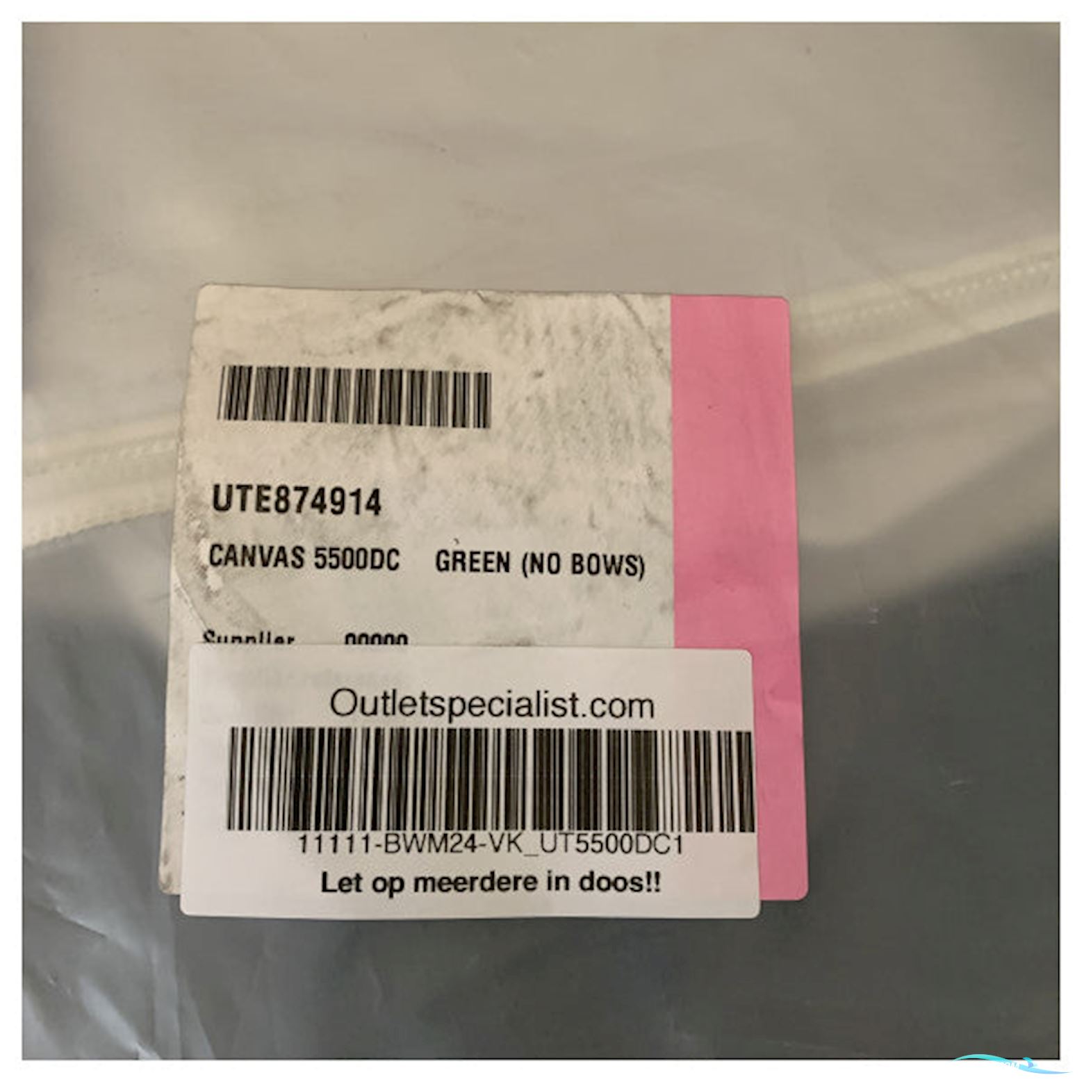 Uttern Green Canvas Boat Cover 5500DC Waterproof UV Resistant With Clear Window