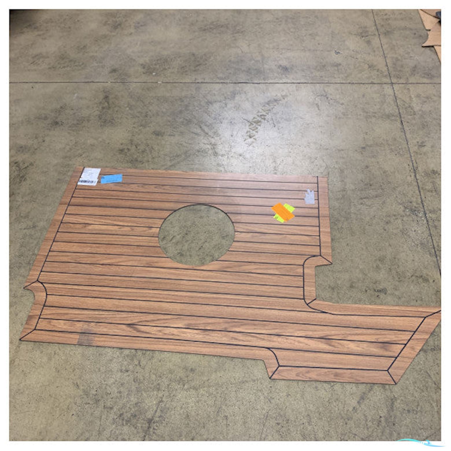 Uttern S62 Starboard Aft Laminated Teak Cockpit Floor Kit 4 mm - 2083962