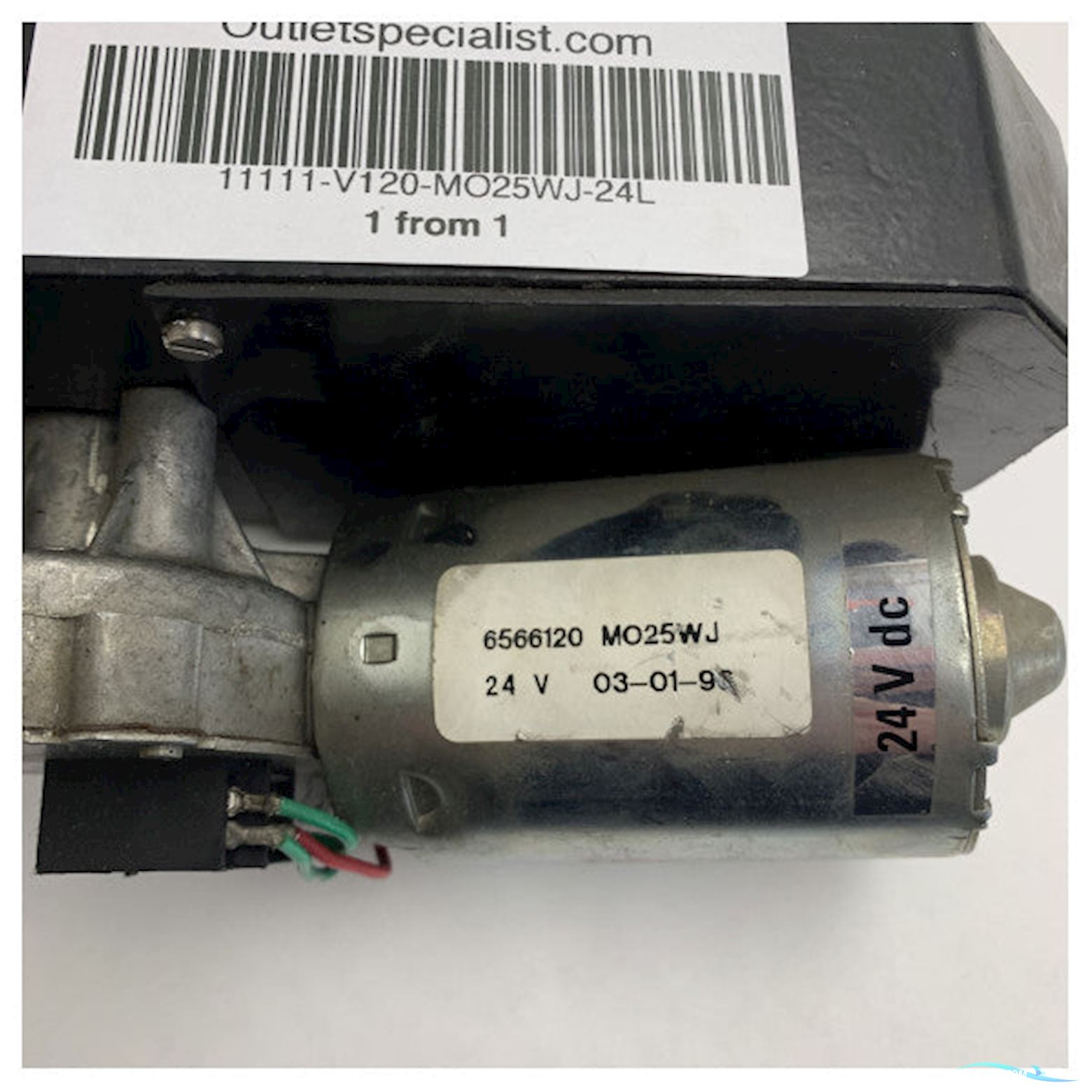 Vetus MO25WJ 24V Long Windscreen Wiper Motor 75W