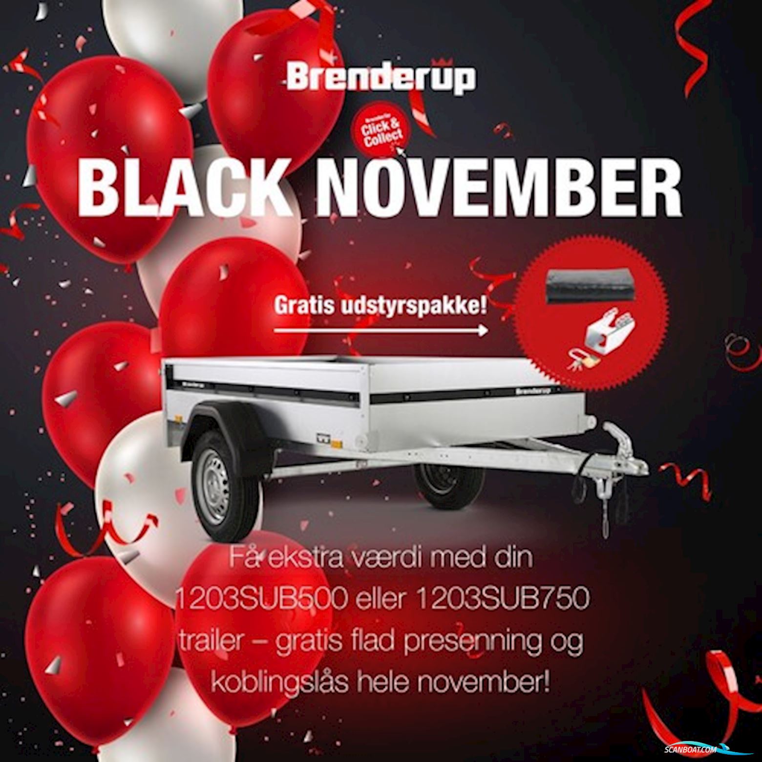 Brenderup 1203S - Spris ! Bådtrailer 2025, Danmark