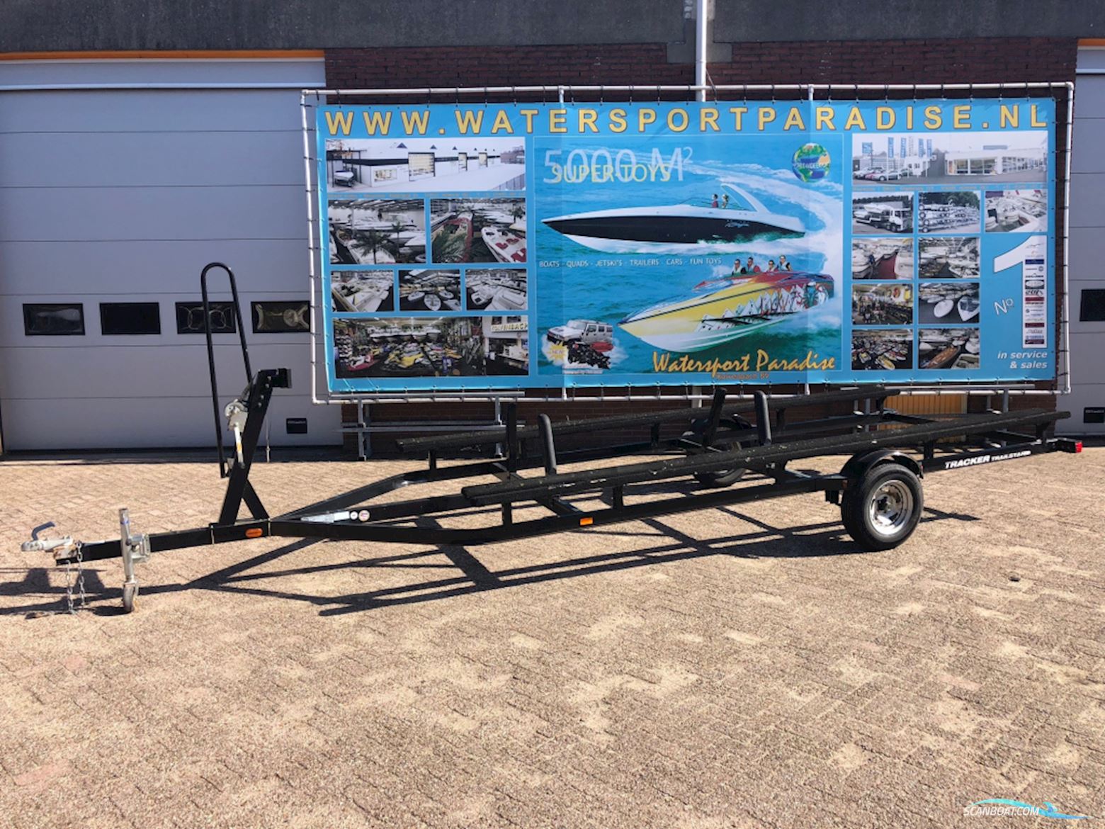 Pontoon Stallingstrailer 1-Asser (Usa) Bådtrailer 2024, Holland