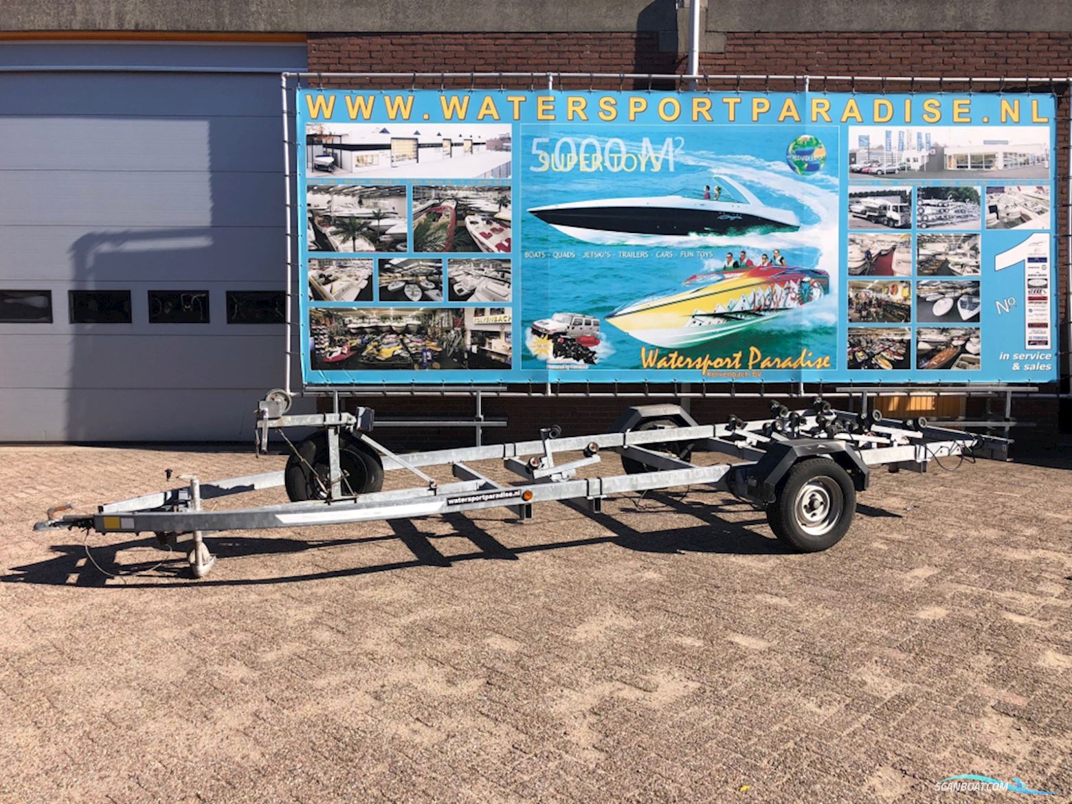 Stallingstrailer Nautillas 1-Asser Geremd Bådtrailer 2024, Holland