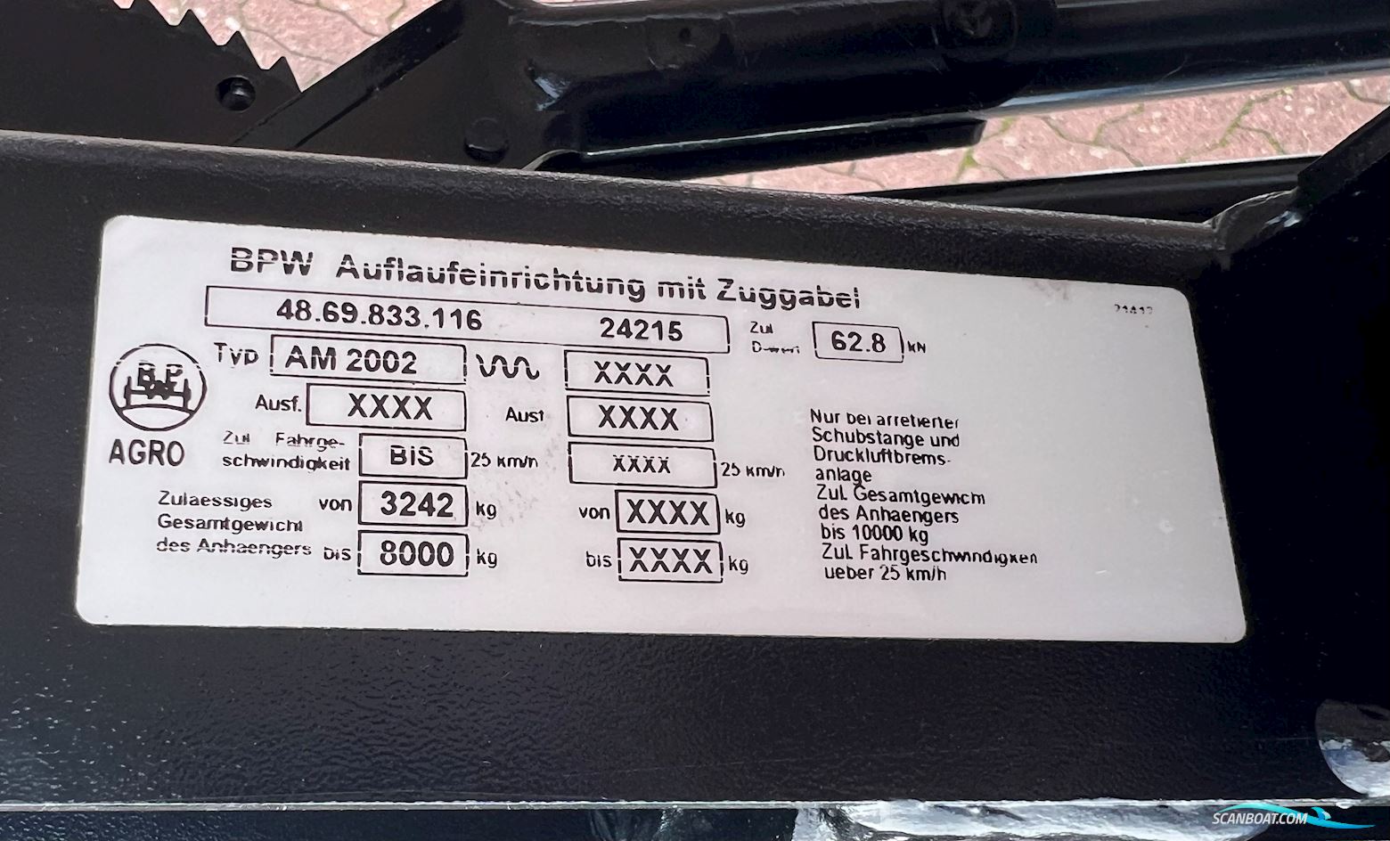 Weihe Port- Boatstrailer (new) 4,0 t