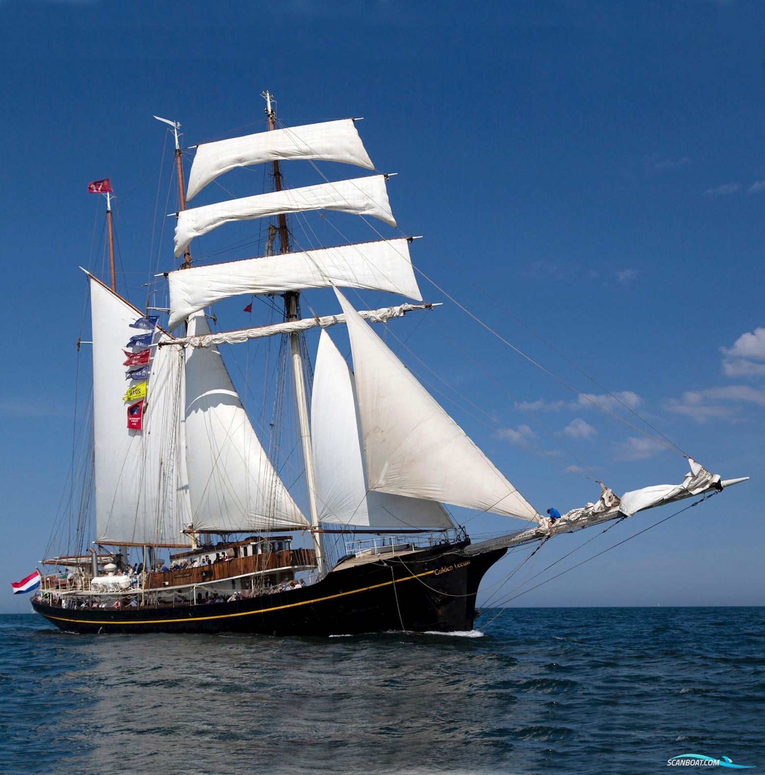 Royal Tallship 3-Mast Sail Schooner Bådtype ej oplyst 1937, med Caterpillar motor, Holland